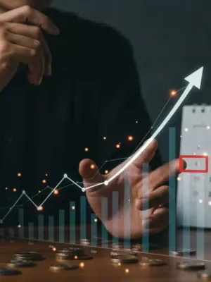 Financial professional analyzing growth charts for strategic retirement planning in 2026.