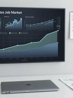 Charts showing stable US unemployment rate at 3.9% in January 2026