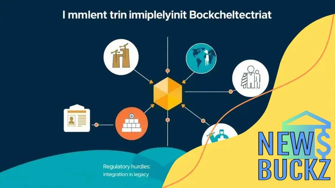 Challenges of implementing blockchain