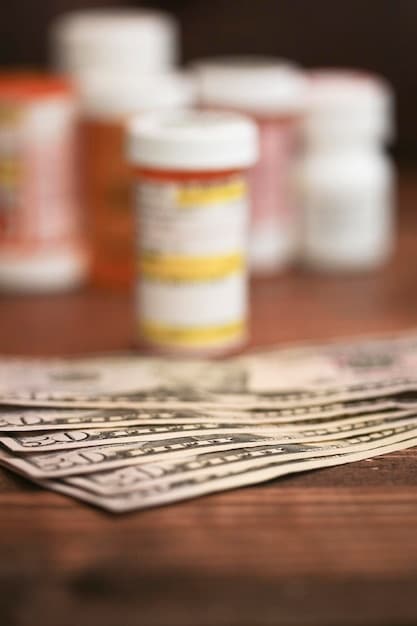 A close-up shot of a hand holding a medical bill with an exaggeratedly high price tag. The background is blurred, focusing attention on the shocking cost illustrated on the bill.