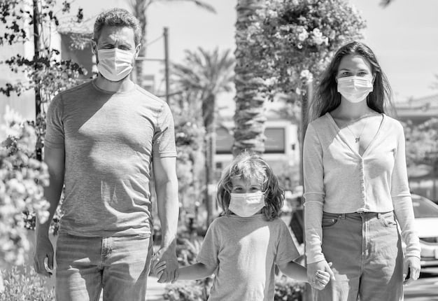 A split image showing two contrasting scenarios: on one side, a family smiling and receiving healthcare, and on the other side, a family looking stressed and overwhelmed by medical bills.