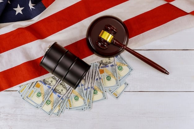 A gavel resting on a stack of tax documents, with the US flag subtly in the background. The image conveys the legal and regulatory aspects of the new tax rules for investment properties.