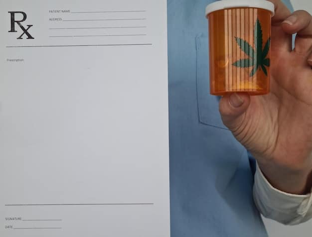 A close-up of a prescription bill with a red stamp showing 