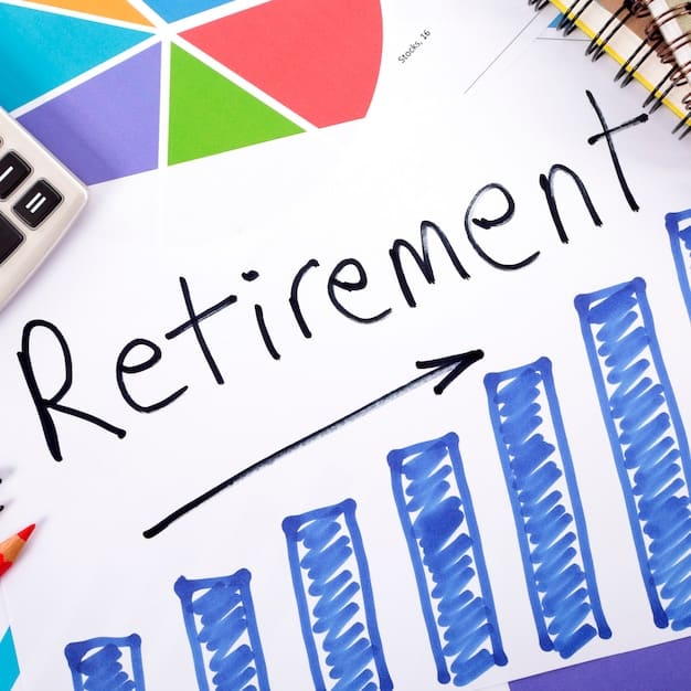 A graph showing the growth of retirement savings over time, with upward trends illustrating the benefits of maximizing contributions and smart investment strategies.