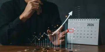 Financial professional analyzing growth charts for strategic retirement planning in 2026.