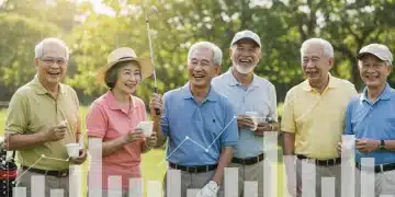 Seniors enjoying retirement after maximizing Social Security benefits