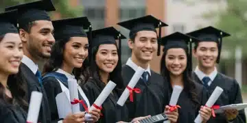 Graduates discussing student loan forgiveness programs and future financial relief