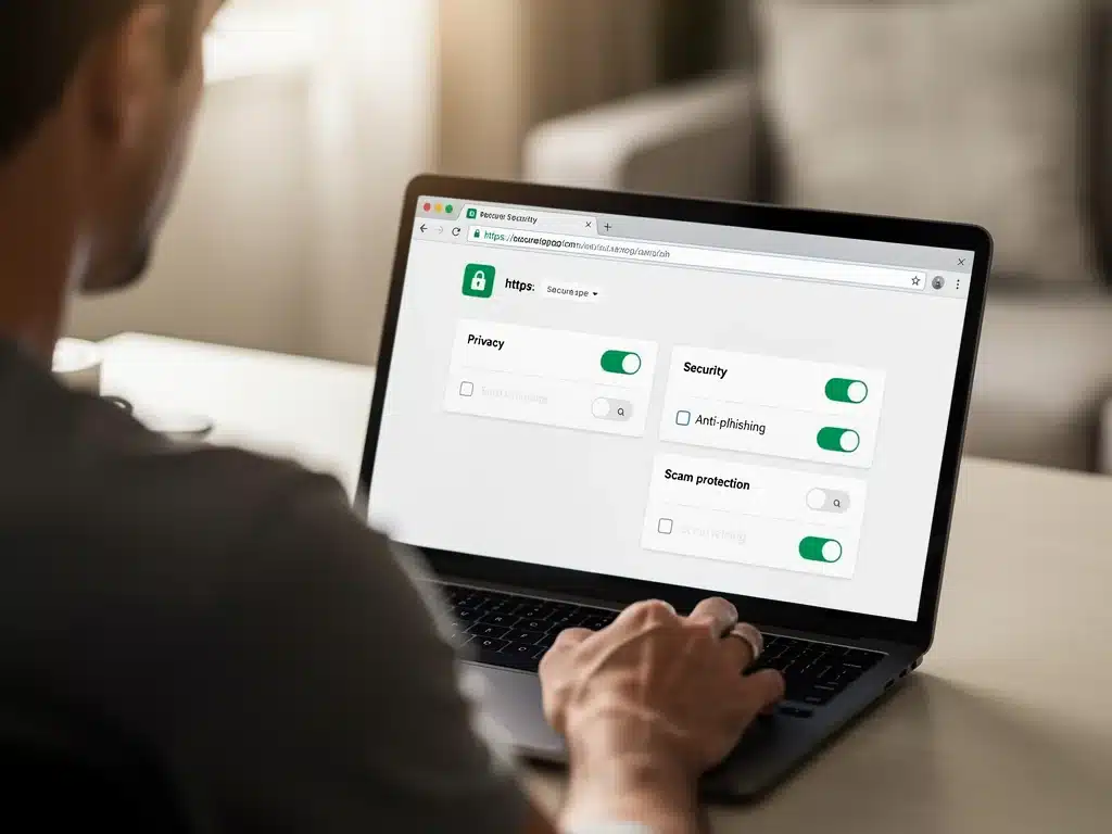 Individual securing online presence with new FTC guidelines